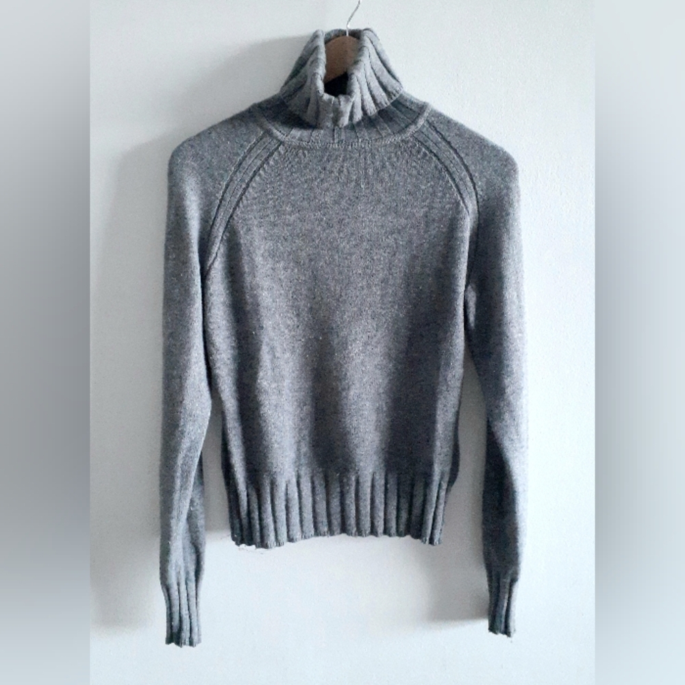 Angora Turtleneck Sweater from Jacob, Grey, M